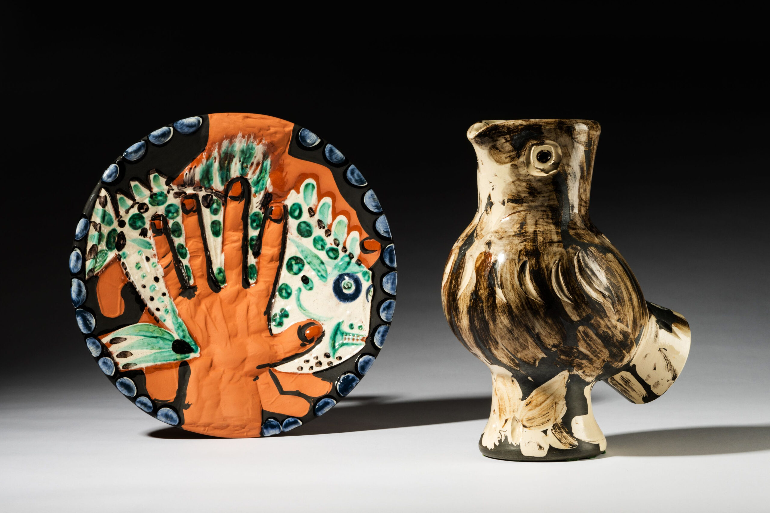 Abell Auction Co Holiday Jewelry and Design Auction, Madoura pottery collection by Pablo Picasso.