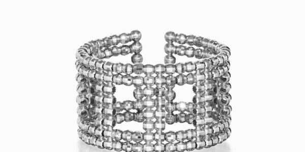Platinum Born'S Launch In The Uk, Image Features A Platinum Born Ring Made With Facetedplatinum Beads. Image Courtesy Of Platinum Born Press Release.
