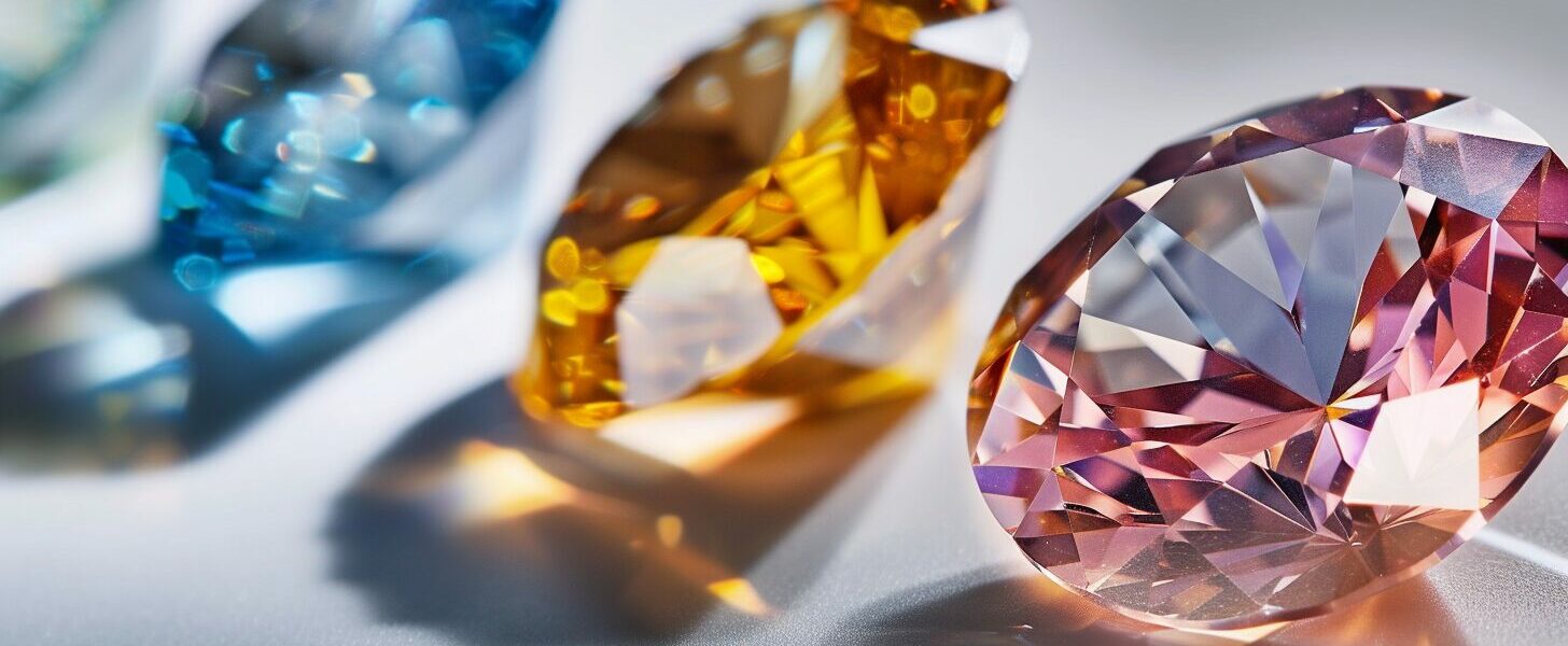 Image Of Lab-Grown Fancy Colored Diamonds Identified Using Igi Technology.